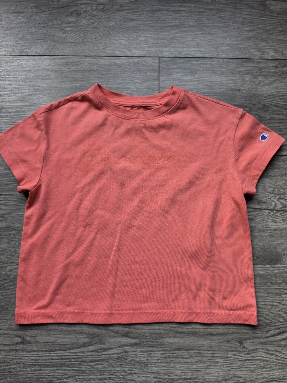 3/$6 Champion Coral Crewneck with Tonal Logo